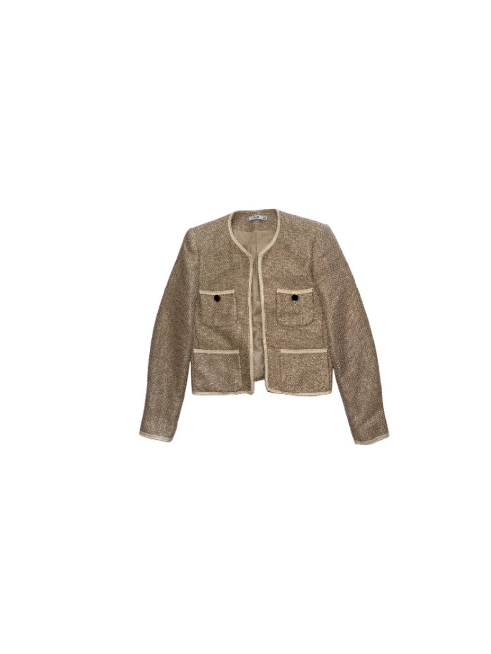 Mango Tan and Cream Blazer - Women’s Size XS